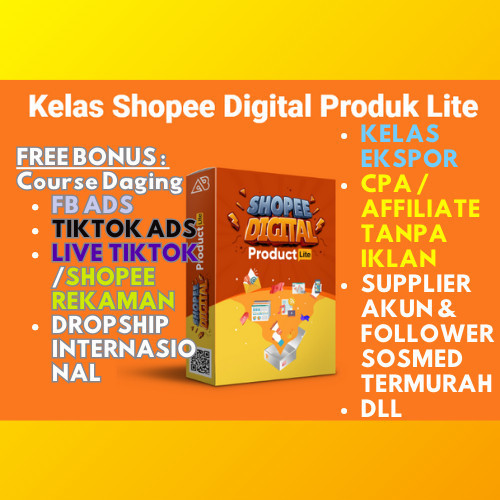 CARA JUALAN PRODUK DIGITAL DI SHOPEE + UPDATE | FREE BONUS KELAS TERNAK  AKUN TIKTOK ANGGA SUGARA