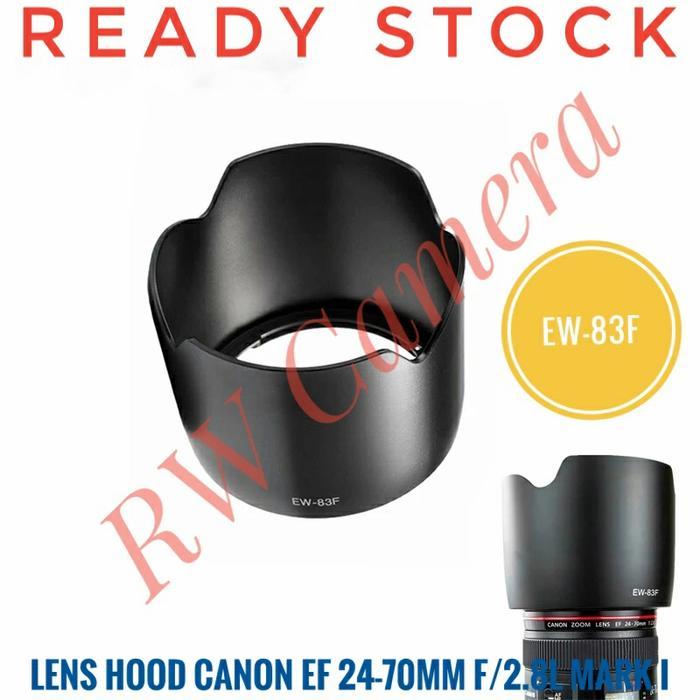 Well Photo Lens Hood EW-83F EW83F Lensa Canon 24-70mm F2.8 L Mark I 24-70