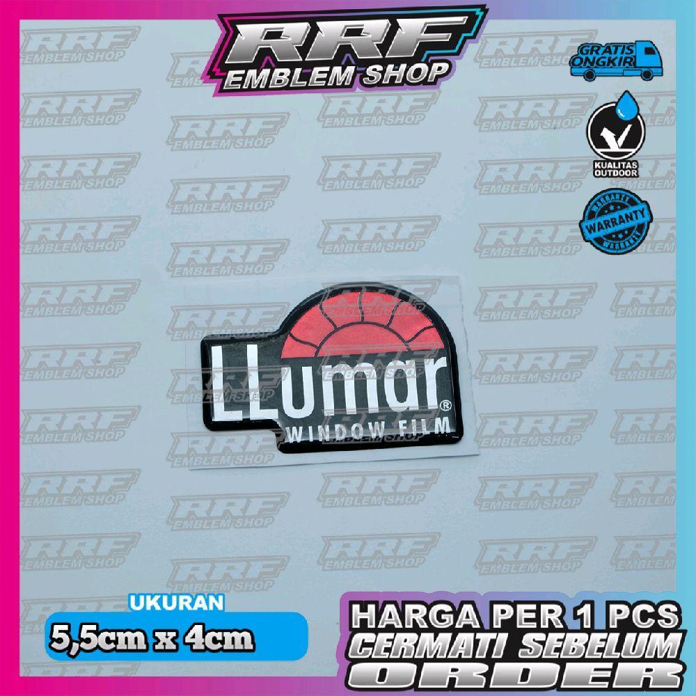 Emblem timbul KACA FILM LLUMAR