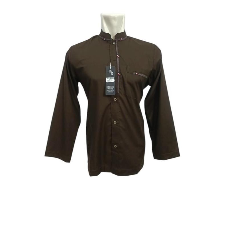 Baju Koko Viscose Warna Atasan Pria Premium Hasgradini - Muslim Panjang