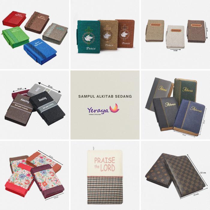 Sampul Alkitab Sedang Tas Cover Buku Alkitab Protestan Sedang