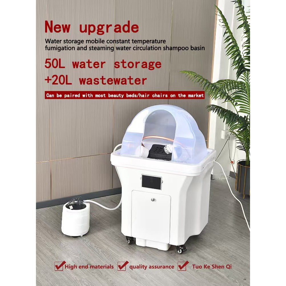 Head spa bed shampoo chair wash hair salon furniture backwash portable hairdressers spa sinksupplies