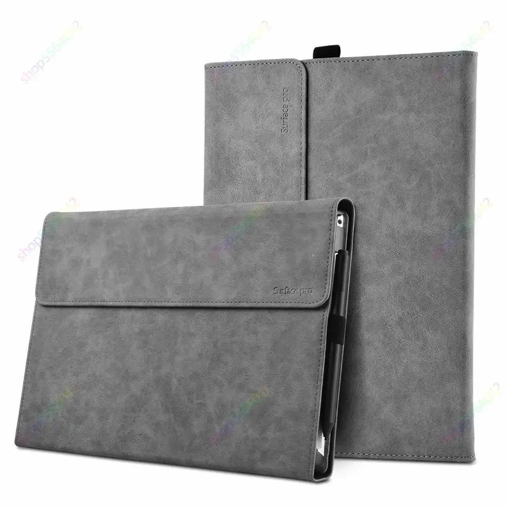 Keyboard Case for Microsoft Surface Pro 7 6 5 4 Pro 7 Plus 12.3 Inch PU Leather Tablet Stand Protect