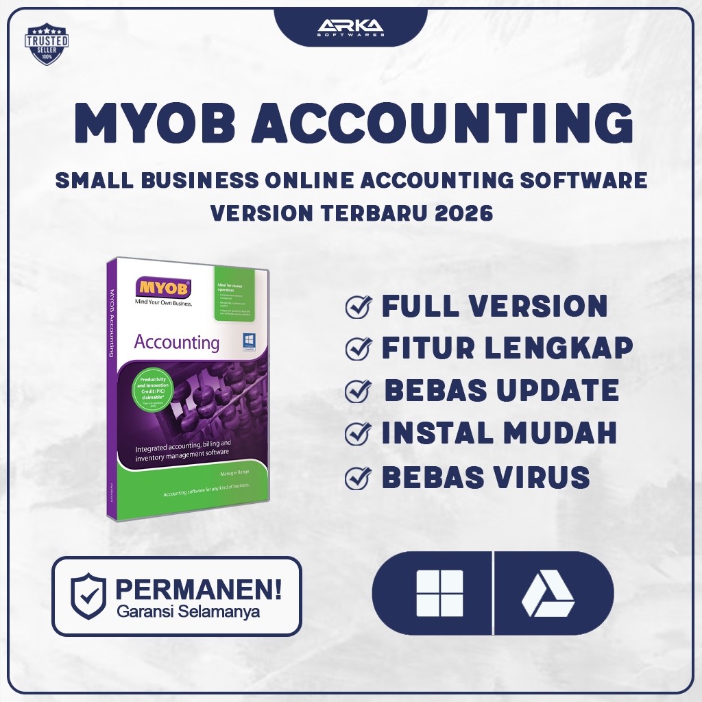 MYOB Accounting Pro Full Version Original Lifetime + Panduan Instalasi (WIN)
