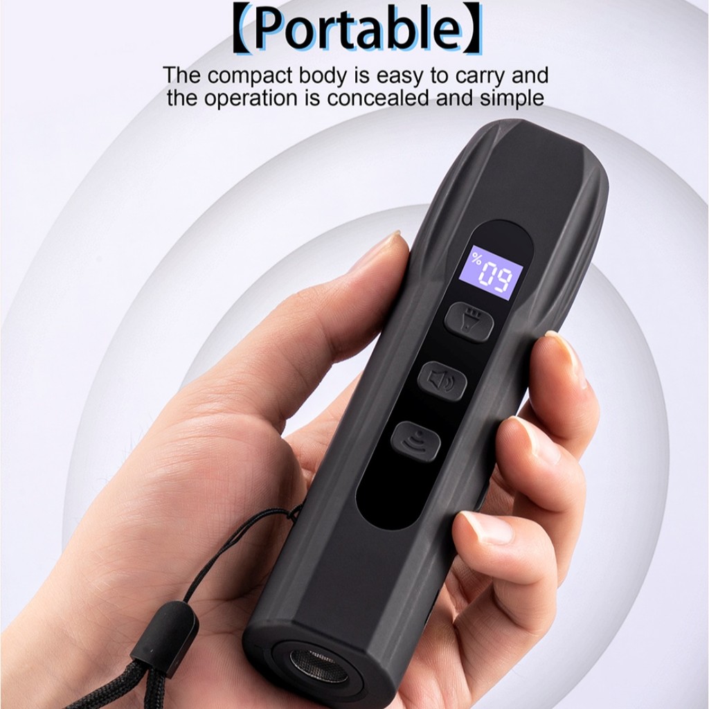 Portable Handheld Strong Ultrasonic Dog Repeller with Strong LED Flashlight Anti-dog Barking Ultraso