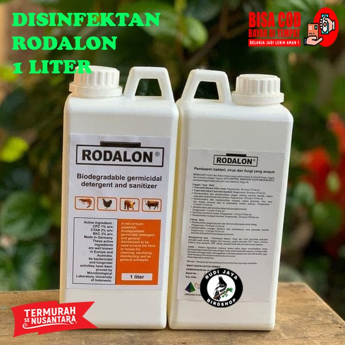 SEDIA RODALON 1 LITER DISINFEKTAN ANTISEPTIK ANTI KUMAN SEMPROTKAN DI SEKITAR SANGKAR BURUNG HEWAN