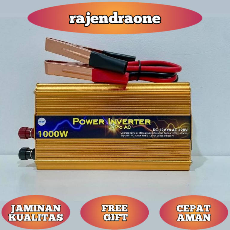 Power Inverter 1000 Watt 12 Volt / Inverter 1000W DC 12V to AC 220V