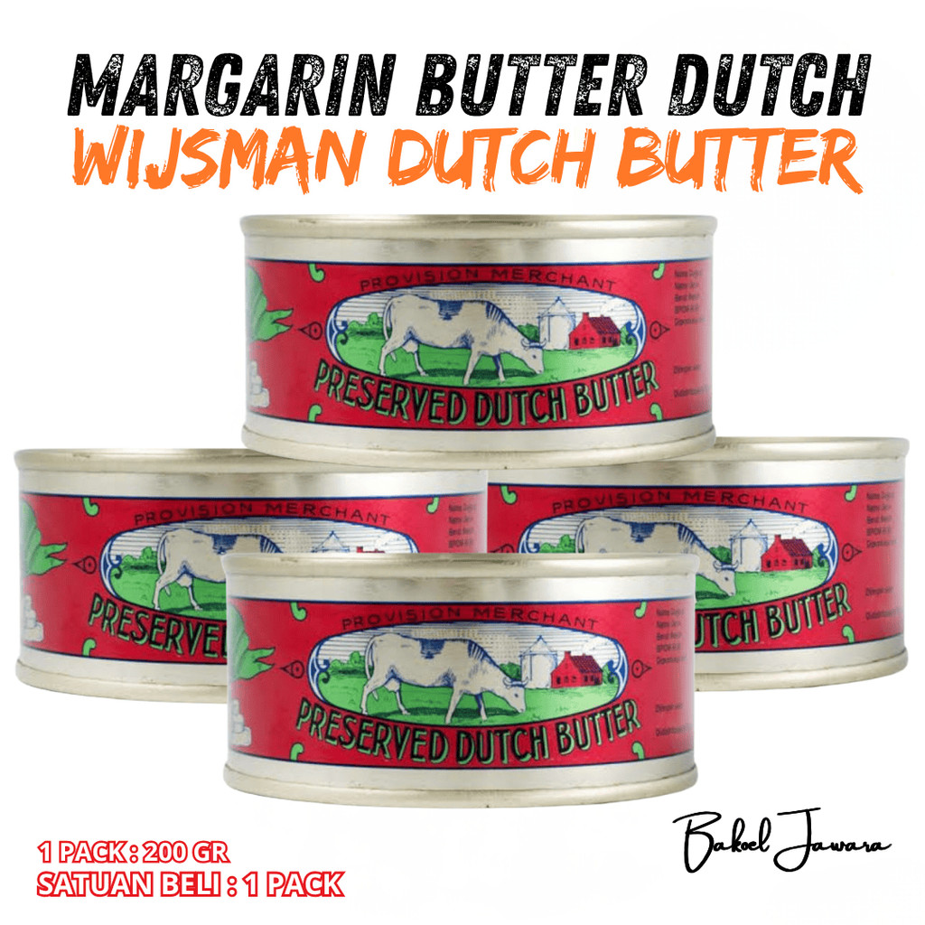 ( 1 PCS 200g ) WIJSMAN DUTCH BUTTER MENTEGA WIZMAN 200 GR