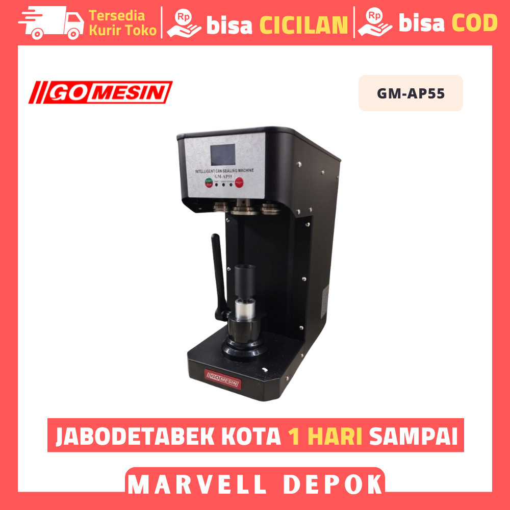 Can Sealer Gomesin Gm ap55 Mesin Penutup Kaleng Otomatis