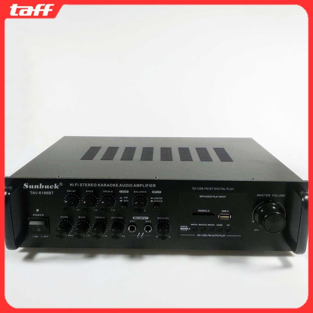 Sunbuck Bluetooth EQ Audio Amplifier Home Theater FM 2000W - TAV-6188BT