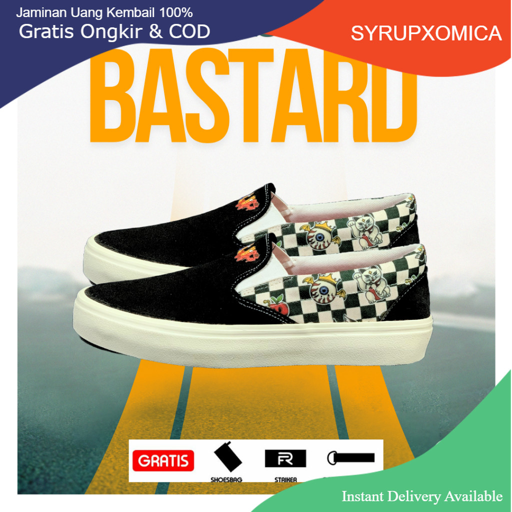 SYRUP SUPPLY l SLIPON B@STARD l SEPATU SLIP ON