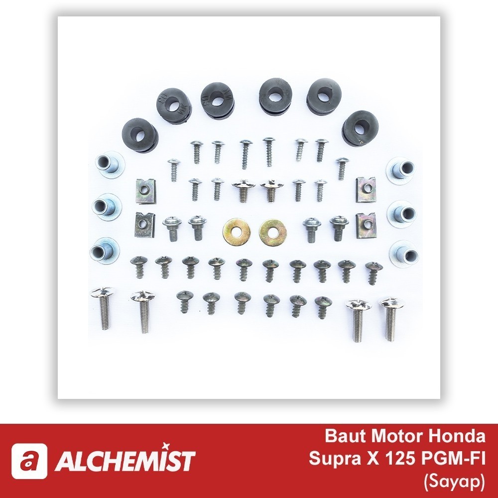 COD | DISKON | PROMO / Baut Sayap Supra X 125 PGM FI / Baud Sayap Kanan Kiri Honda Supra X 125 PGM F