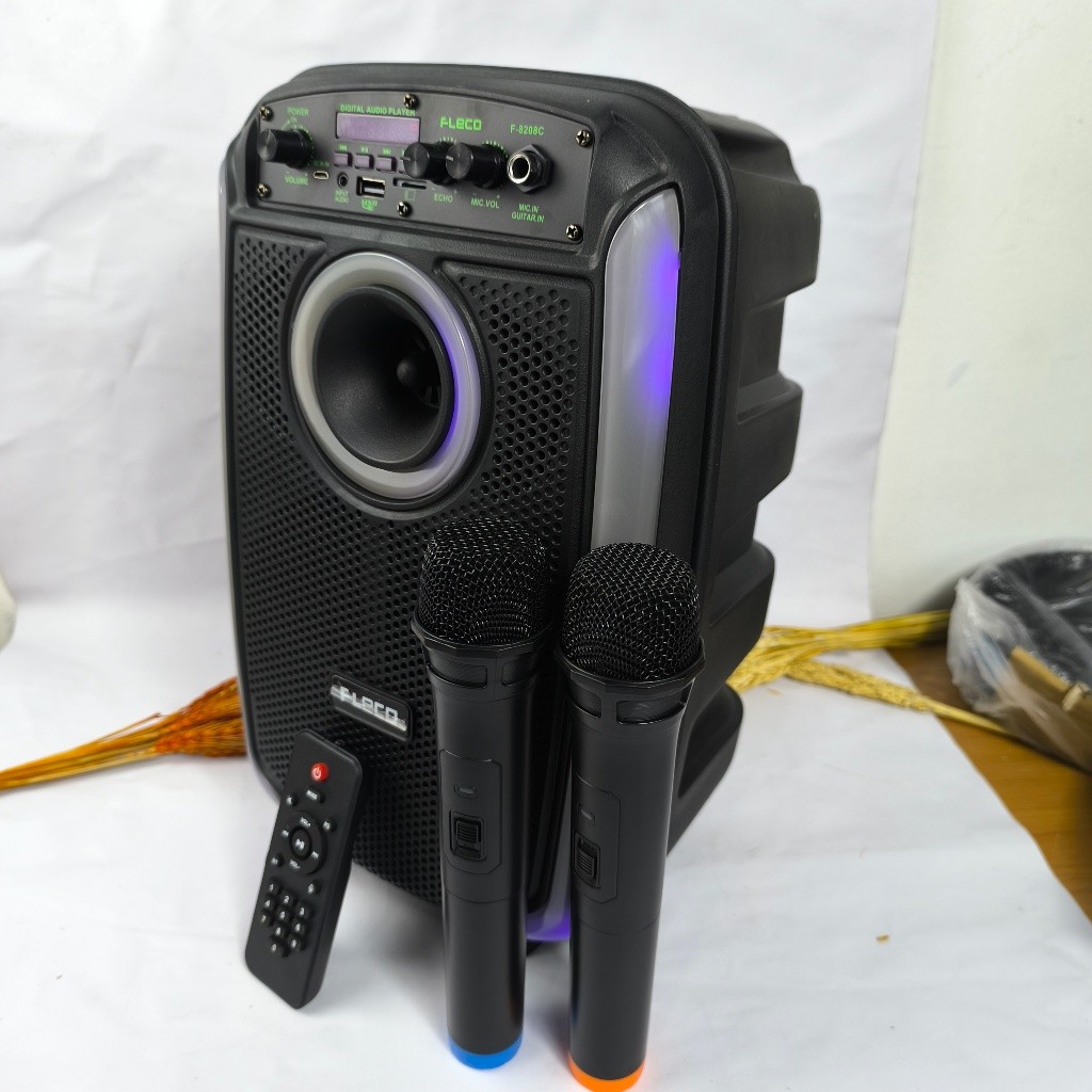 Speaker Portable Wireless Meeting Fleco F-8208C | speaker 8208C fleco Free 2 Mic Wireless include re