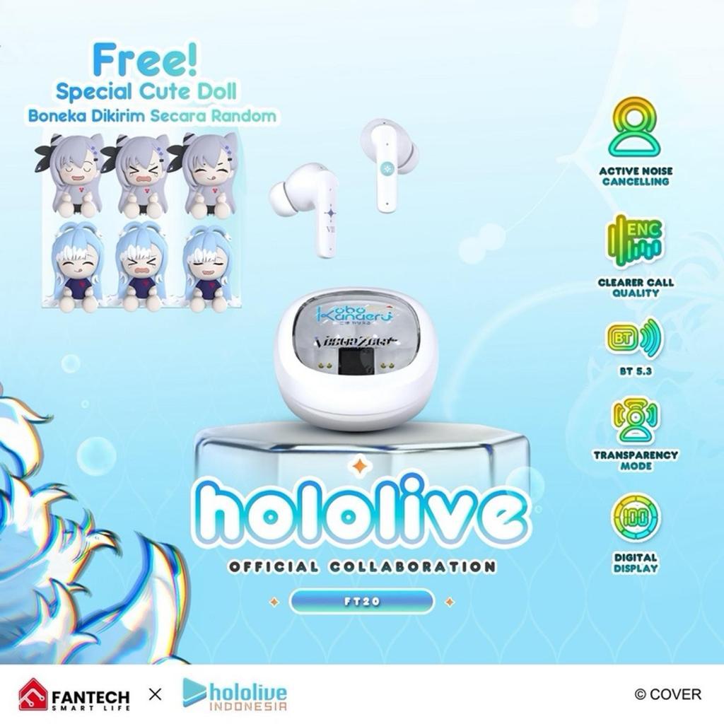 FANTECH x HOLOLIVE COLLABORATION Kobo Kanaeru & Vestia Zeta Limited Edition Powerbank S4 dan TWS FT2