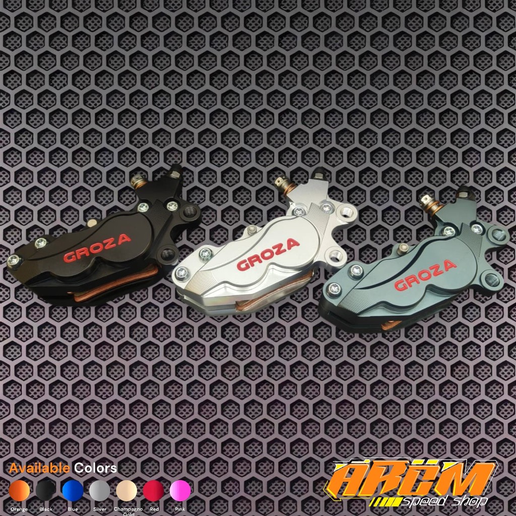 Kaliper Groza Natsumi 4P Piston Axial Original GROZA