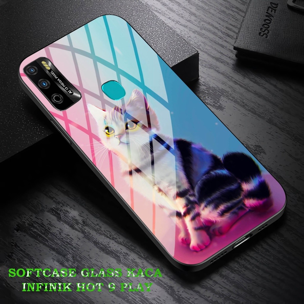 Softcase Glass Kaca Infinik Hot 9 Play - Case Hp Pelindung Handphone Infinik Hot 9 Play [ A35].