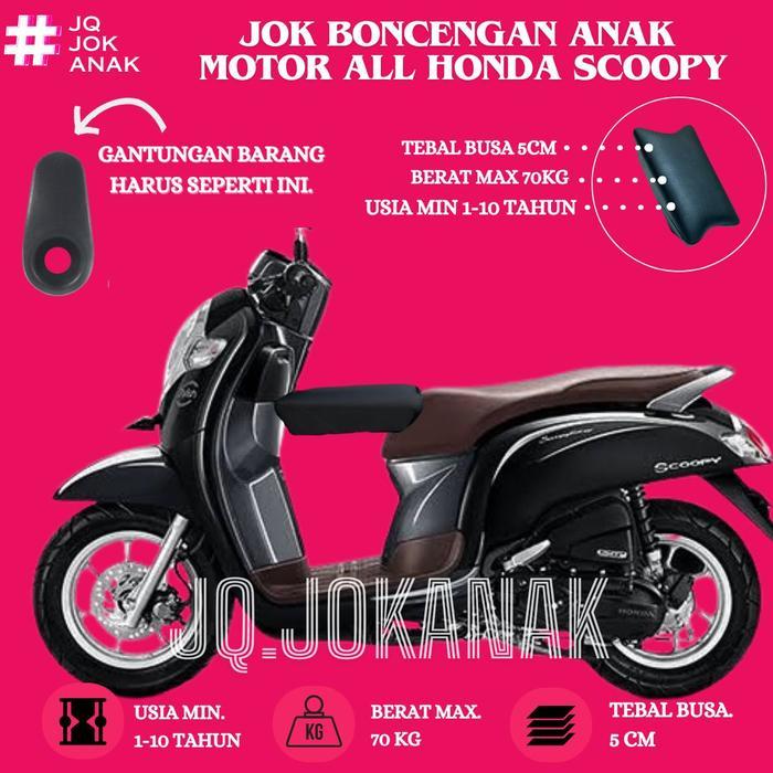 Jok Boncengan Anak Motor Honda Scoopy Kursi Dudukan Portable Motor Matic - JOK ANAK, ALL SCOOPY
