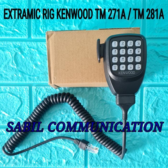EXTRA MIC RIG KENWOOD TM281A TM271A KMC32 MURAH PTT MIC TM 271A MURAH