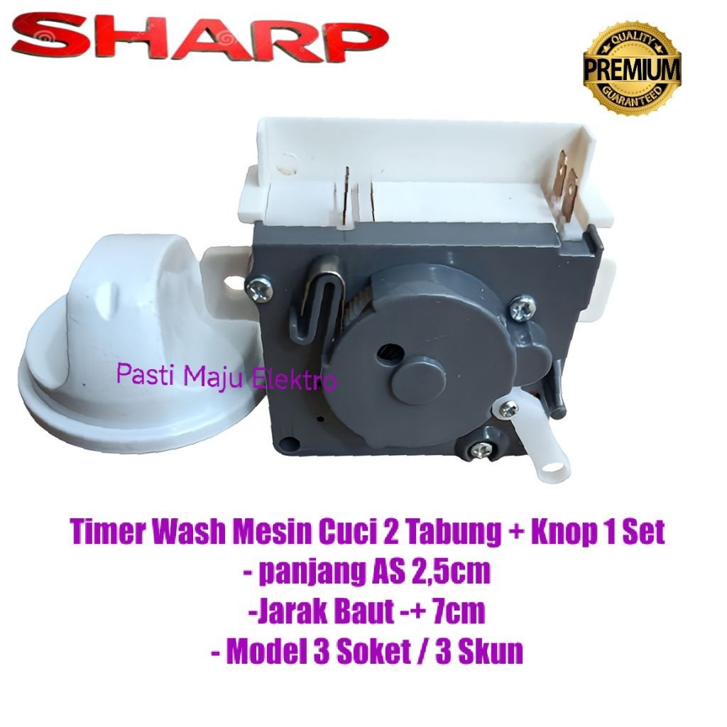 Timer Mesin Cuci Sharp 3 Soket Timer Wash Mesin Cuci Sharp 3 Skun