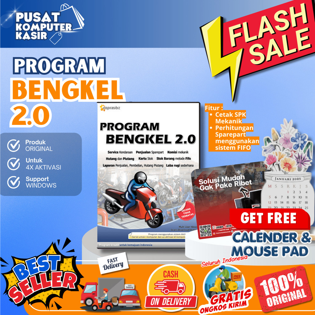 Program Bengkel | Program Bengkel 2.0 | Program Kasir Bengkel |  Software Bengkel | Software Bengkel