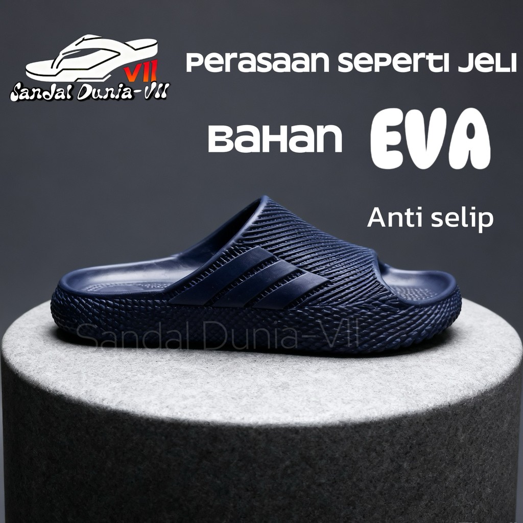 Sandal Pria Premium Model Korea Baim Comanier Sendal Flat Empuk Korea Terbaru
