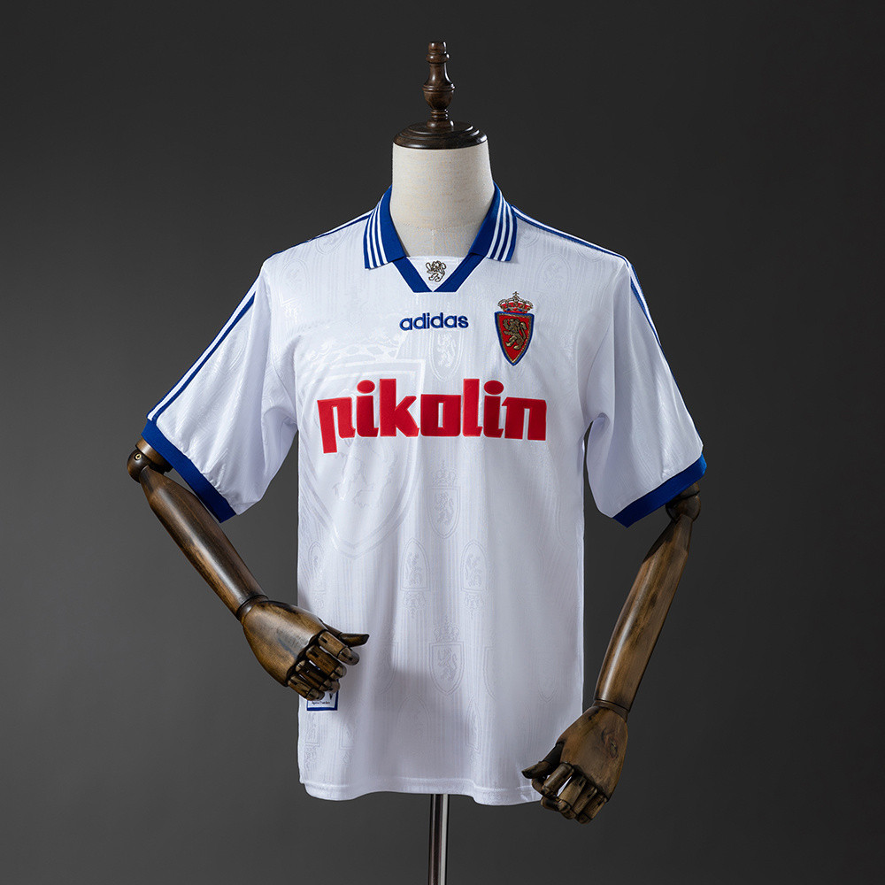 Jersey Zaragoza 97/98 Home Retro T shirt pria