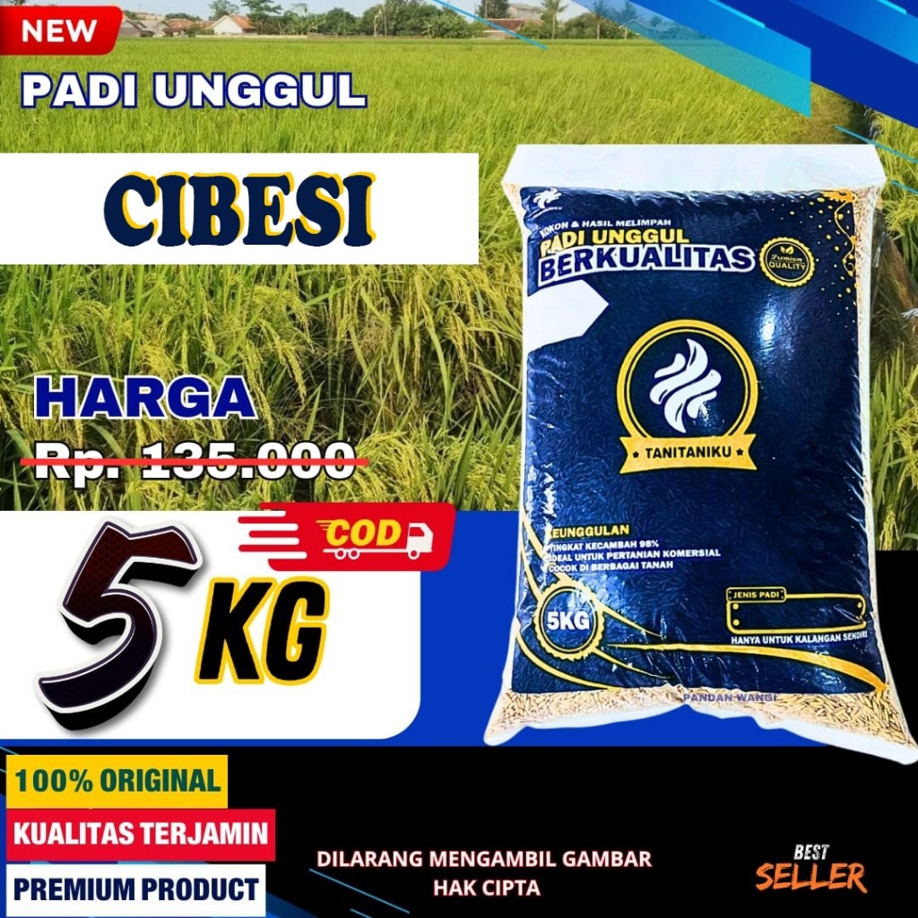PadiNusa - Bibit Padi Unggul Cibesi 5kg