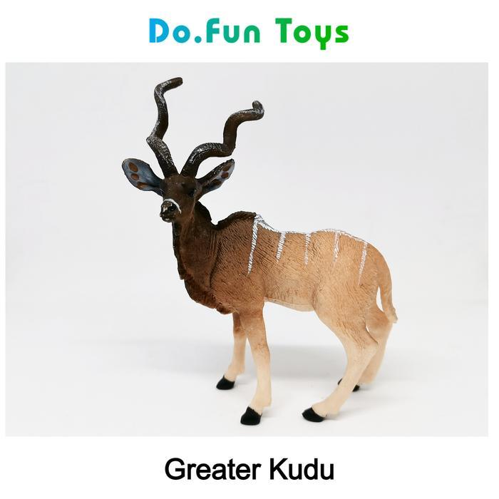 "TNKSYU" - Greater Kudu Animal Figure/ Miniatur Mainan Binatang Greater Kudu Mainan