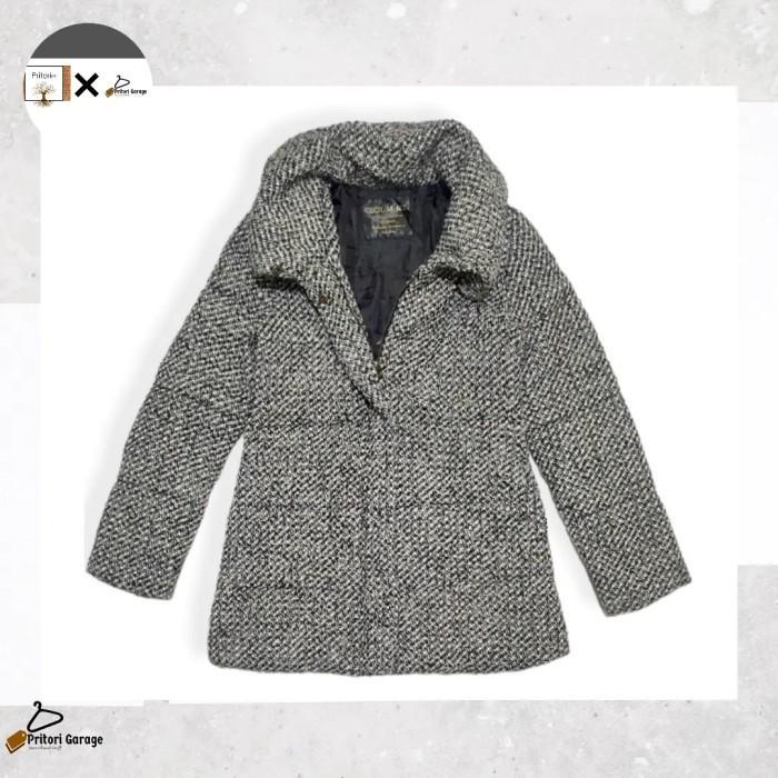 Parka Trench Coat Sherpa Wool Jacket Cecil Mcbee Black White Vintage