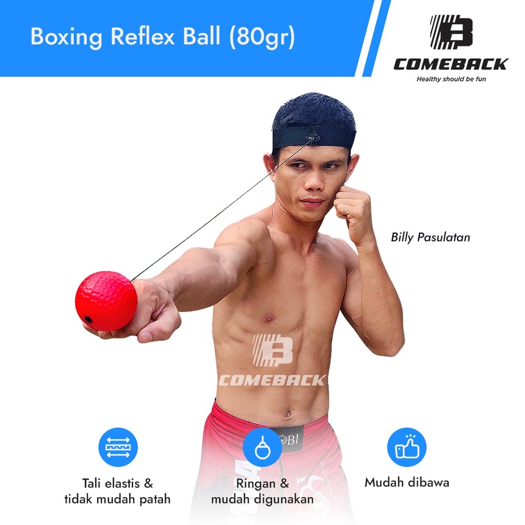 TW STORE - Comeback Boxing Reflex Training Ball  , Alat boxing, Alat Fitness