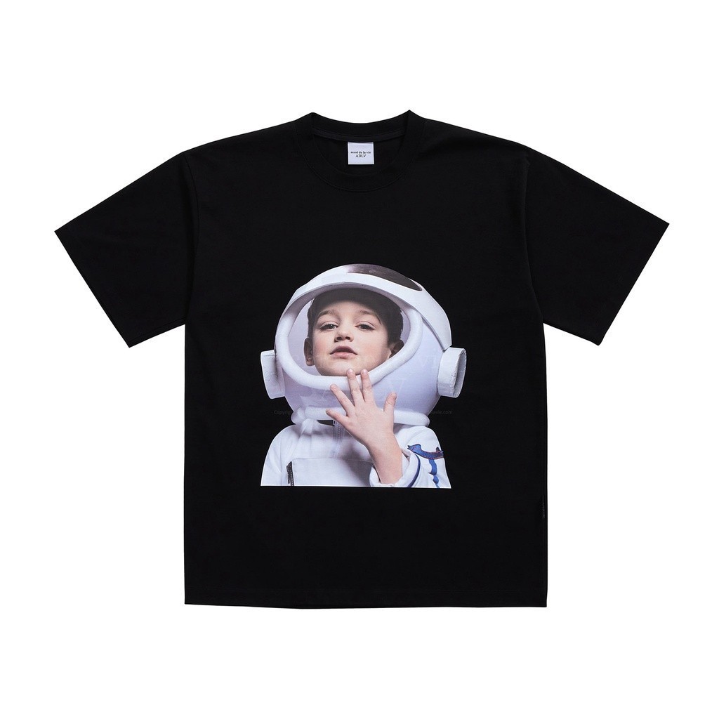 [COD] ADLV Baby Face Short Sleeve T-Shirt Black Astronaut - Kaos  Fit Unisex acme de la vie 1