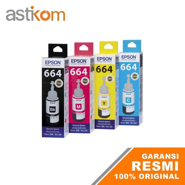 Tinta Epson T 664 L365 L455 L550 L555 L565 L655 L1300 L1455 Original - Hitam