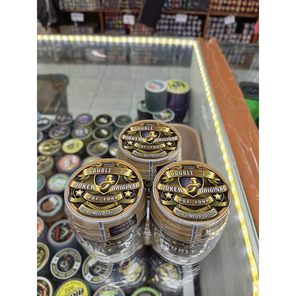 Gelasan JOKER DOUBLE "L" 2000yard - Benang gelasan JOKER ORIGINAL 100% - gold limited edition yang t