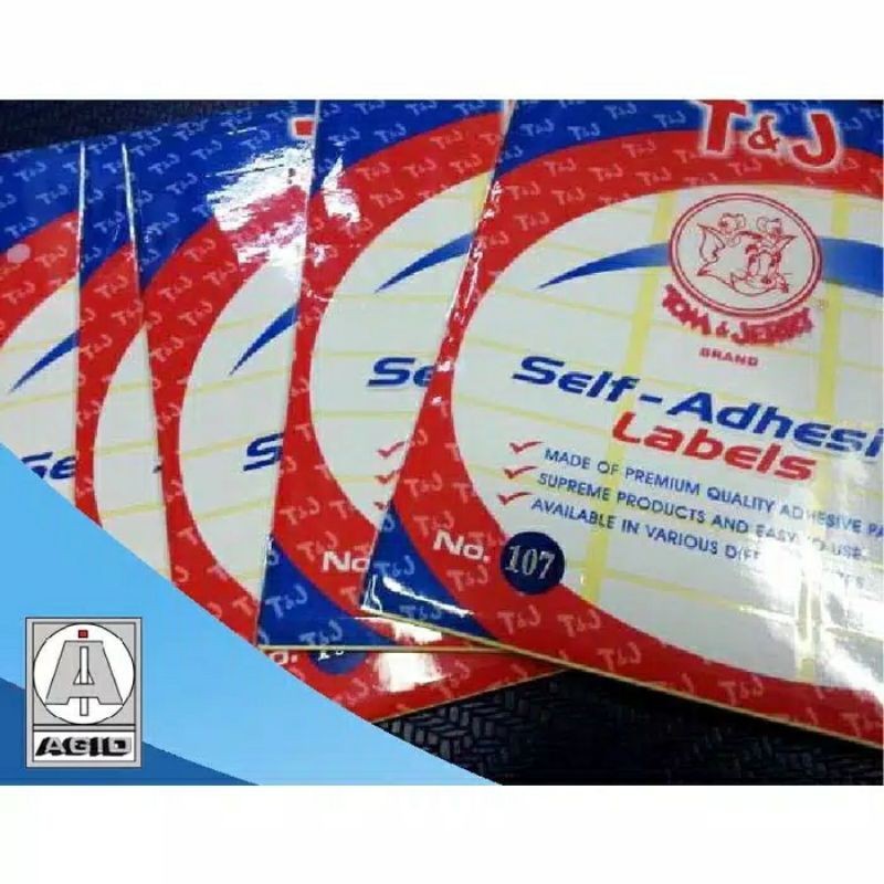 Tom and jerry label 107 T&j labels no. 107 self-adhesive 1Pack saja