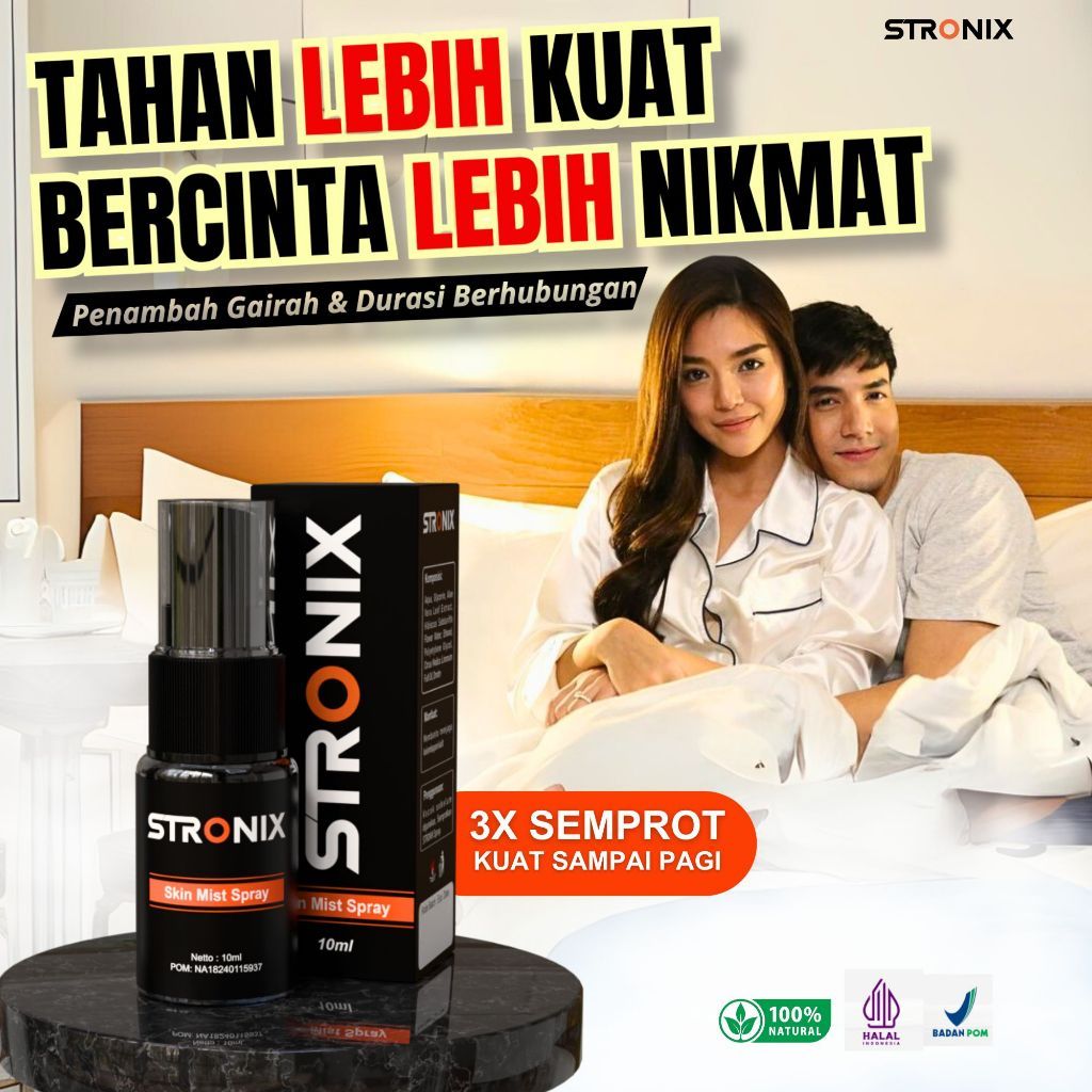 Stronix Herbal Oil Spray Kuat Tahan Lama || Minyak Pijat Herbal Stronix Tahan Lama