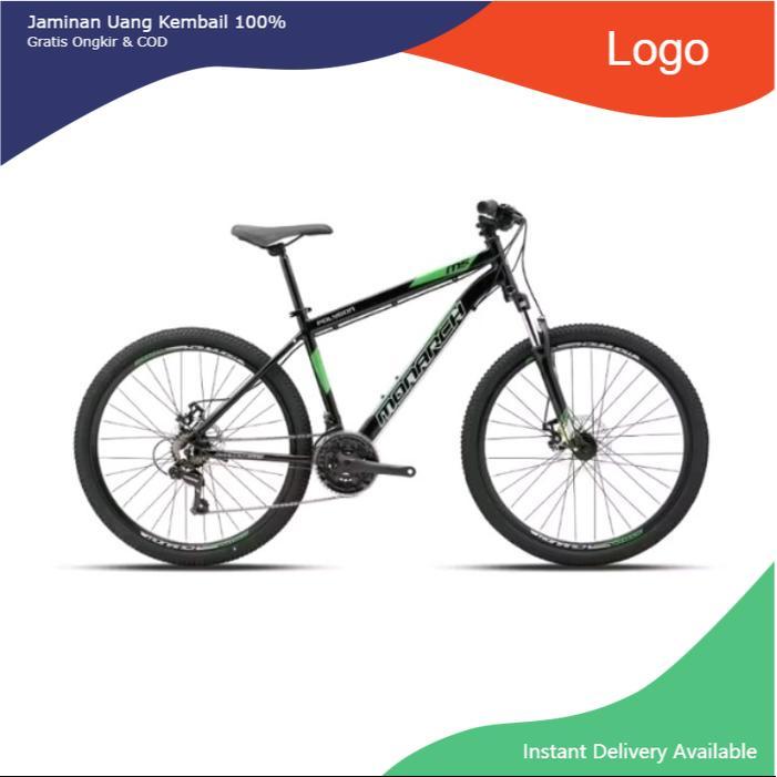 Sepeda MTB 26 inch Polygon Monarch M5 sepeda gunung remaja dewasa - black green