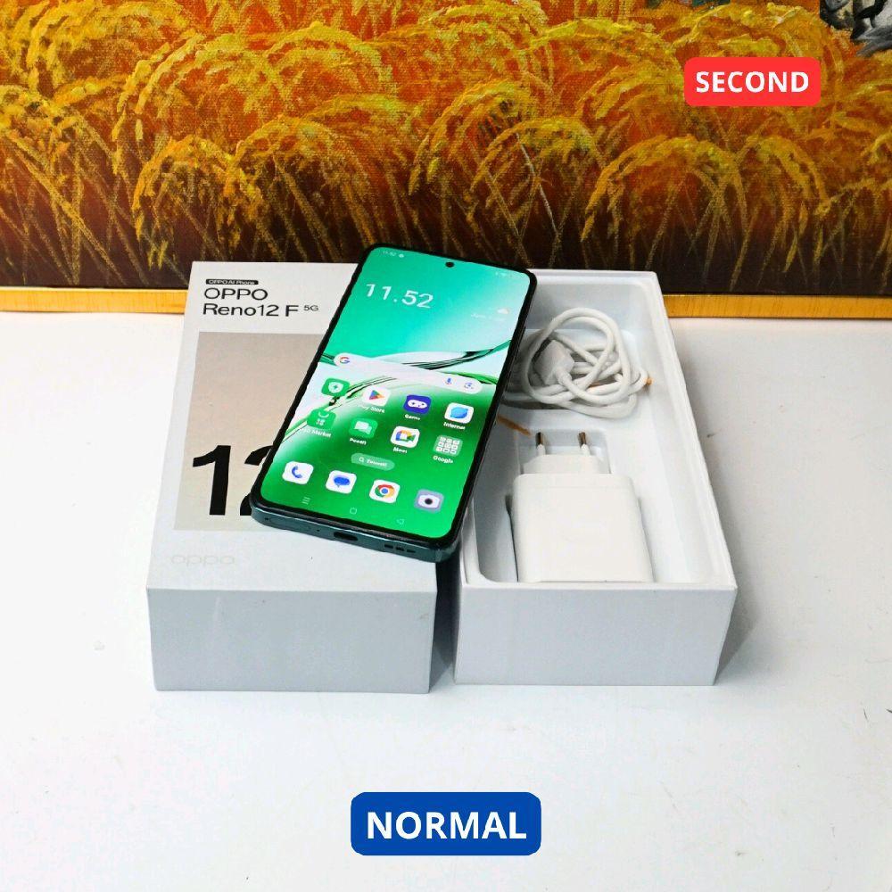 OPPO RENO 12F 12/256 GB (5G) HP SECOND ORIGINAL SINAR MUTIARA CELL