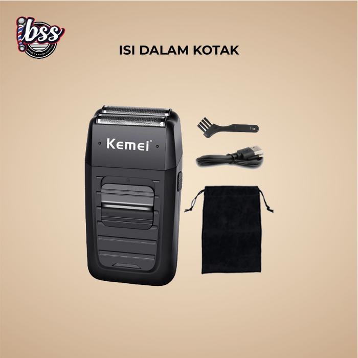 KEMEI SHAVER KM 1102 - Alat Cukur Kumis dan Jenggot / Mata Pisau KEMEI 1102 / KEMEI ORIGINAL / IBSS 