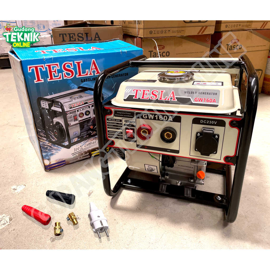 Genset LAS 1000Watt TESLA GW160A  / Genset Mesin Welding Las Listrik 1000 Watt 160A 160 Ampere Power