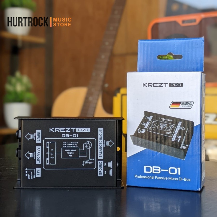 Direct Box KREZT PRO DB-01 Passive Mono DI BOX Pasif