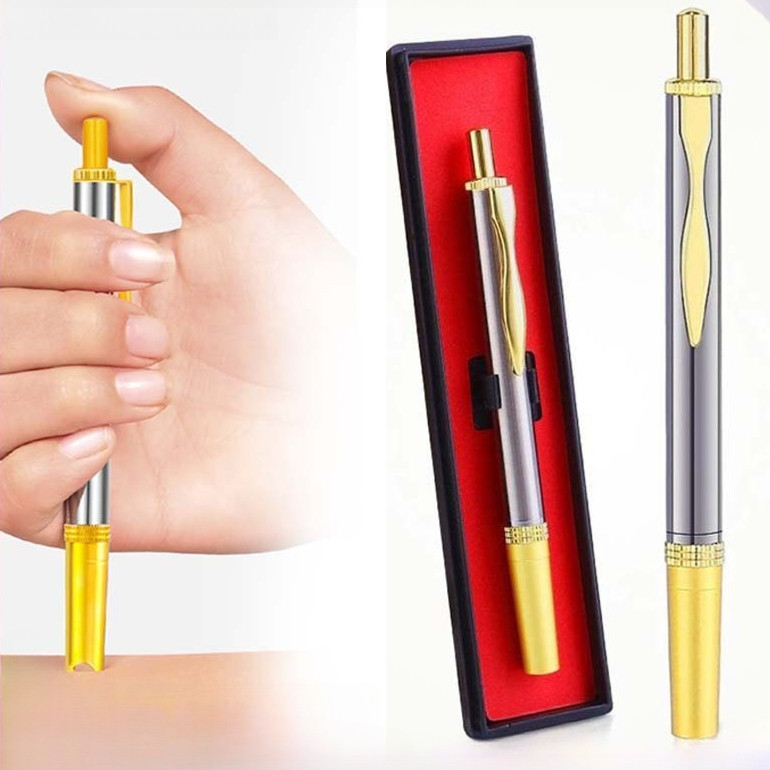 1Pcs Pen Bekam Otomatispulpen Bekam Pen Lancet Bekam Pen Bekam Gold