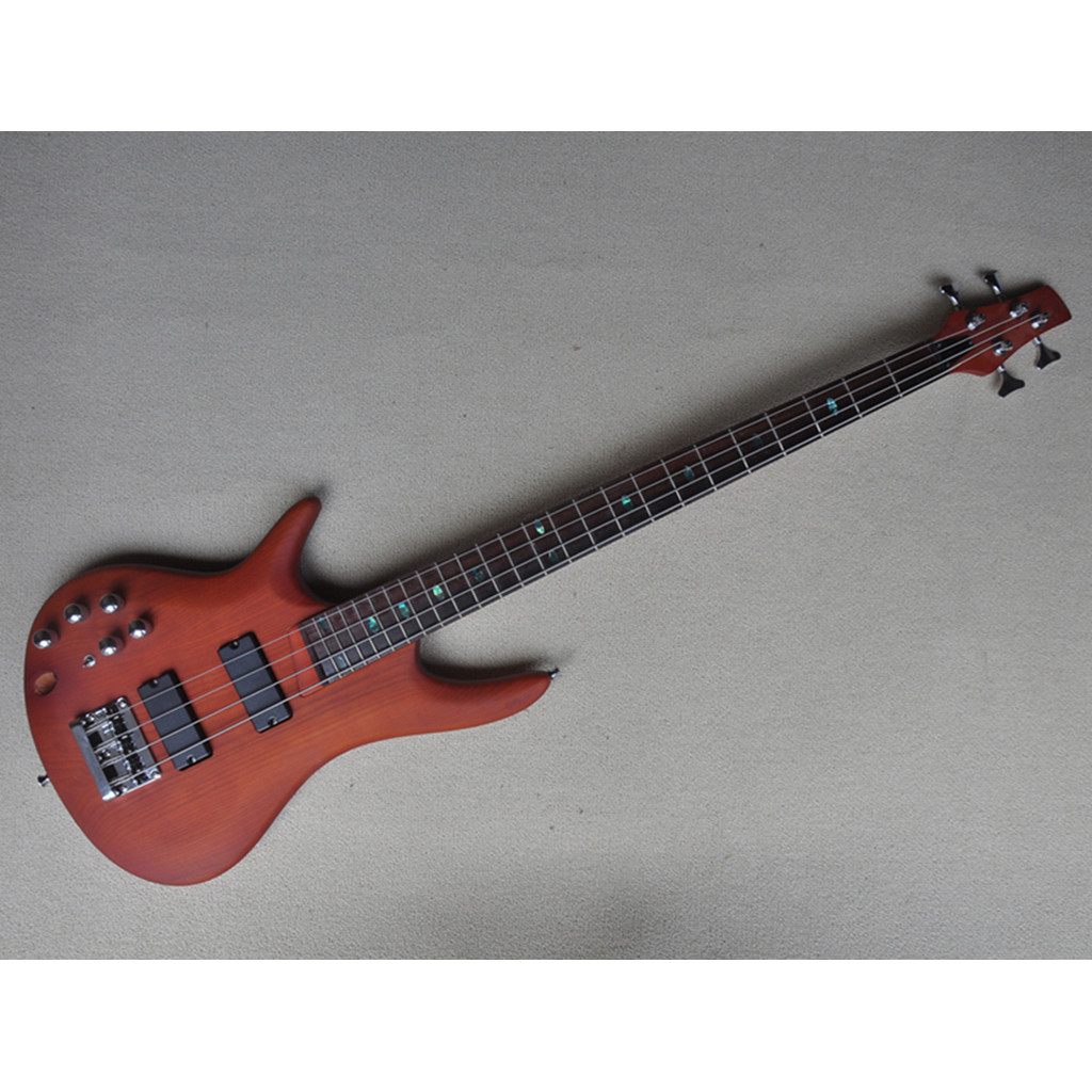 Flyoung 4 Strings Left Handed Electric Bass Guitar with Chrome Harde,Offer Customize