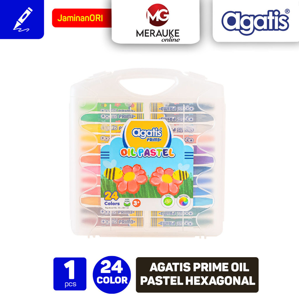 AGATIS Prime Oil Pastel Hexagonal 24 Warna