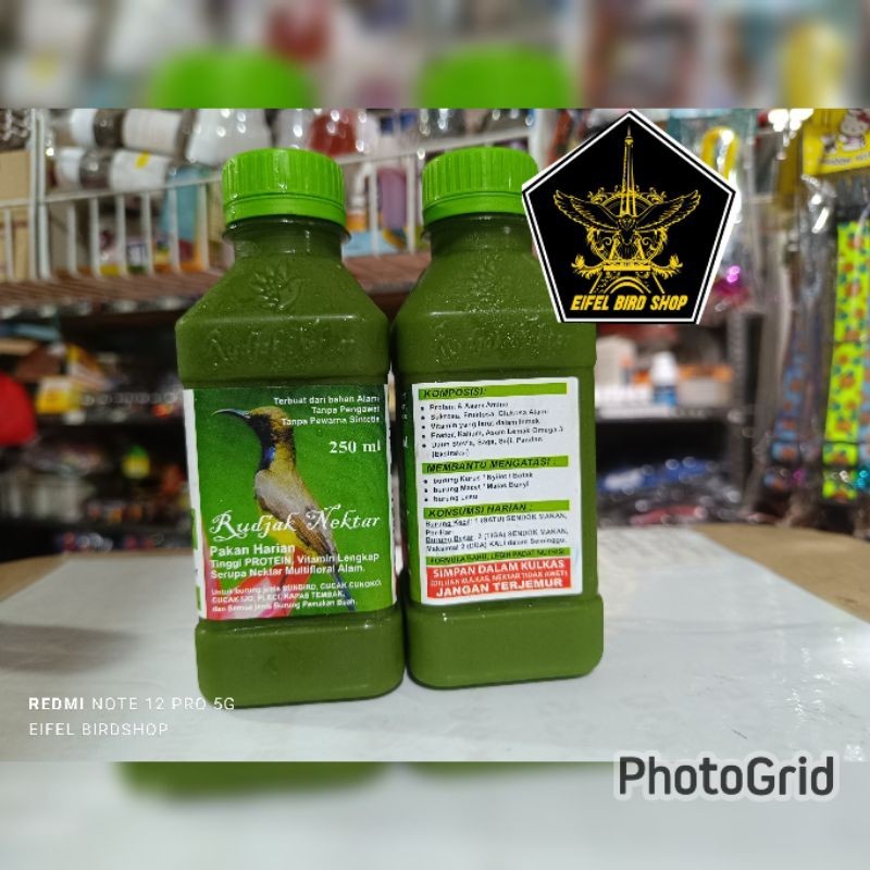 [Oryza Paws] RUDJAK NECTAR 250ML BESAR original rujak nektar untuk burung pemakan nectar