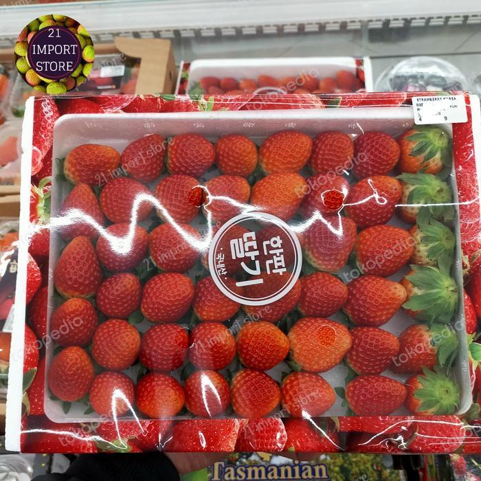Strawberry Maehyang Korea Premium | Buah Strawberry Korea 900 Grm