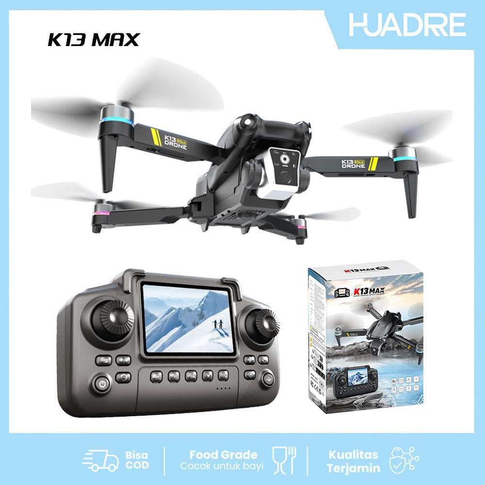 K13 MAX Drone Kamera Ganda HD – Drone RC Profesional Brushless Motor Jarak Jauh Fotografi Udara Laya