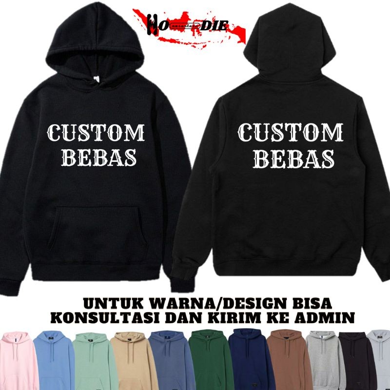 MYA - HOODIE SWEATER PRIA SABLON SATUAN PRINT FOTO DESAIN SENDIRI HOODIE PRIA
