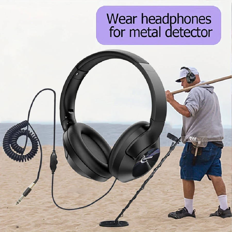 Metal Detector earphone Professional Metal Detector su as MD-6250 TX-850 Headphone Round hole Metal 