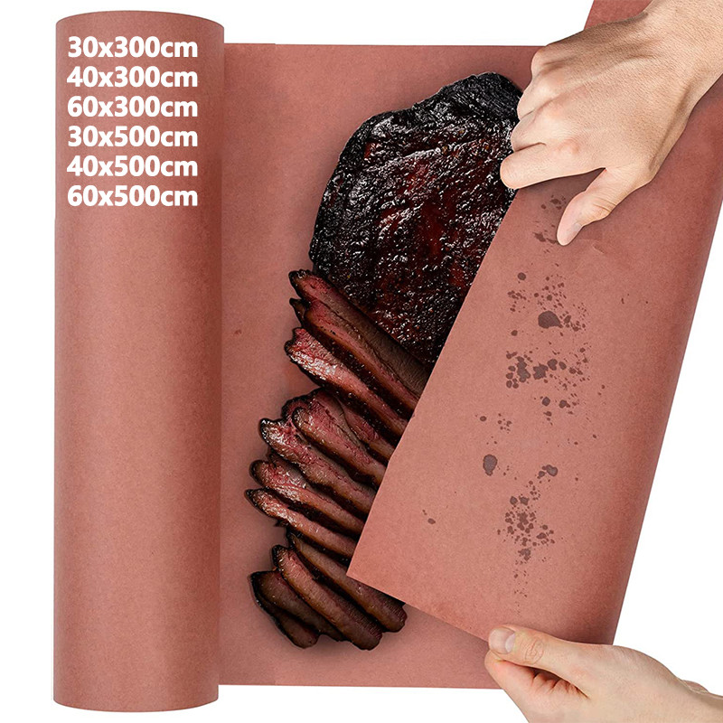 Pink Kraft Butcher Paper Roll Food Grade Peach Wrapping Paper for  Meat of all Varieties,  Unwd and 