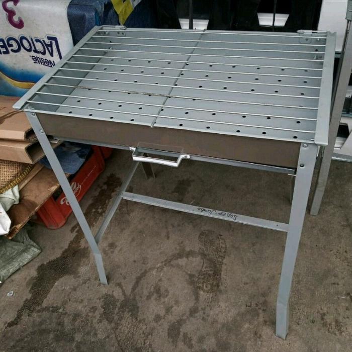 ALAT PEMBAKARAN ARANG JUMBO BAHAN GALVALUM ALAT PEMBAKARAN IKAN AYAM DAN SATE 60CM - -, -